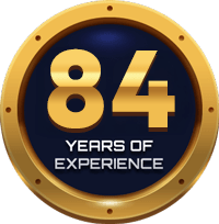 84 Years of Experience badge
